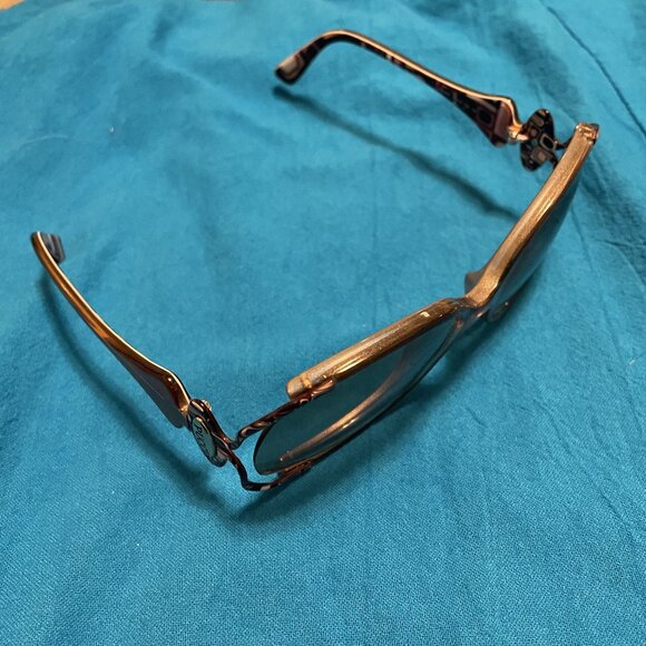 Emilio Pucci Womens Oversized Brown Sunglasses With Gold Accents - Picture 6 of 11